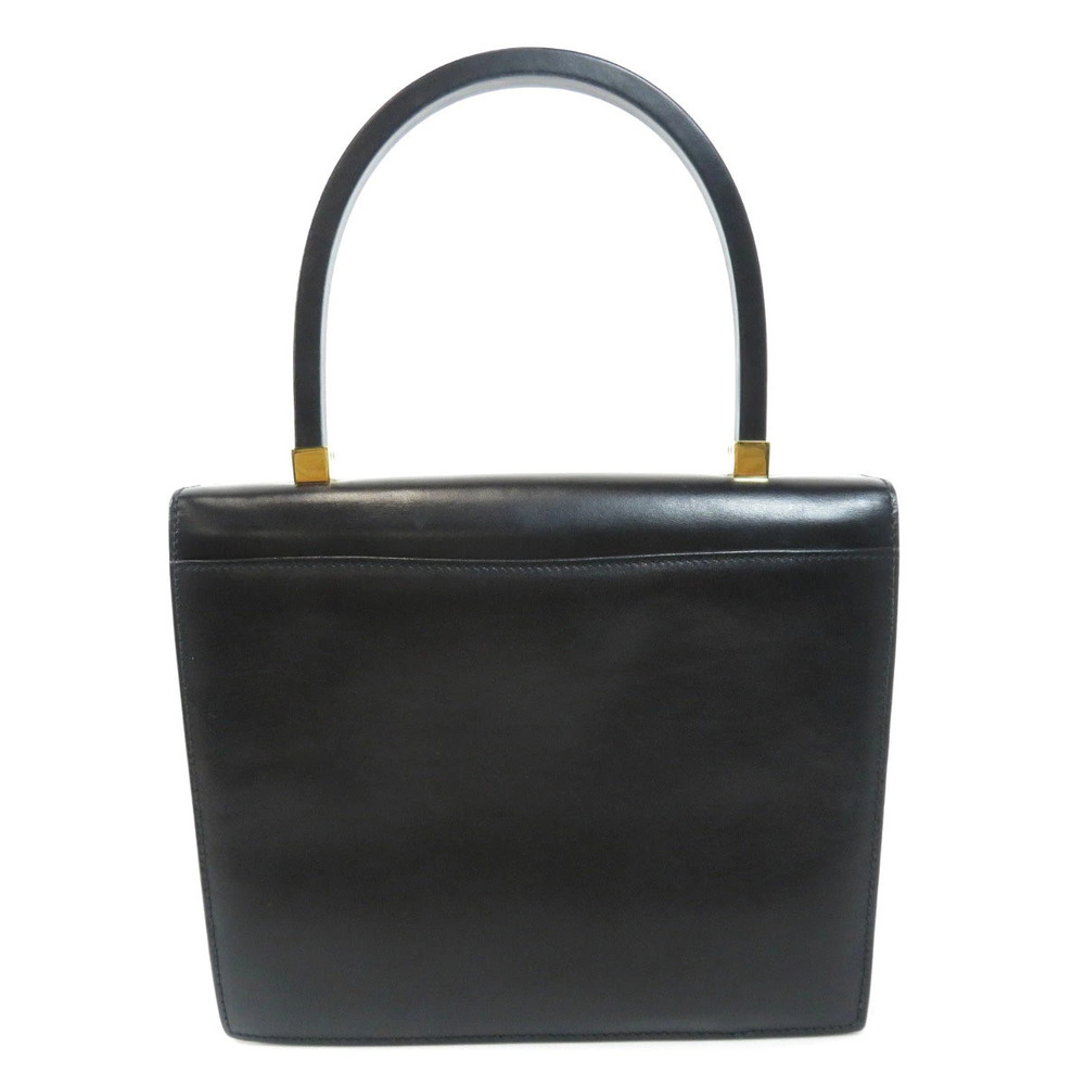 Gucci Leather Turnlock Kelly Handbag Black